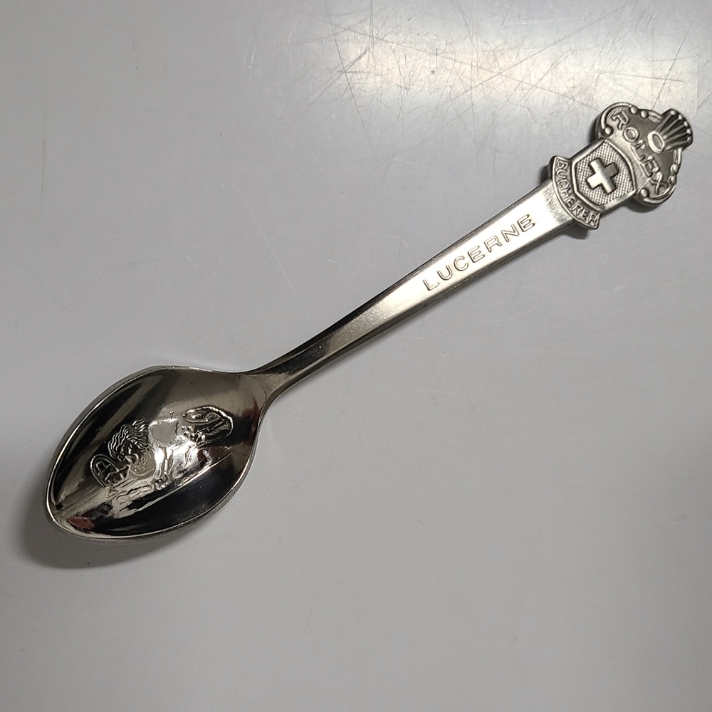 Rolex Bucherer Jewelers Vintage Lucerne, Switzerland SS Collectors Spoon - Picture 2 of 8